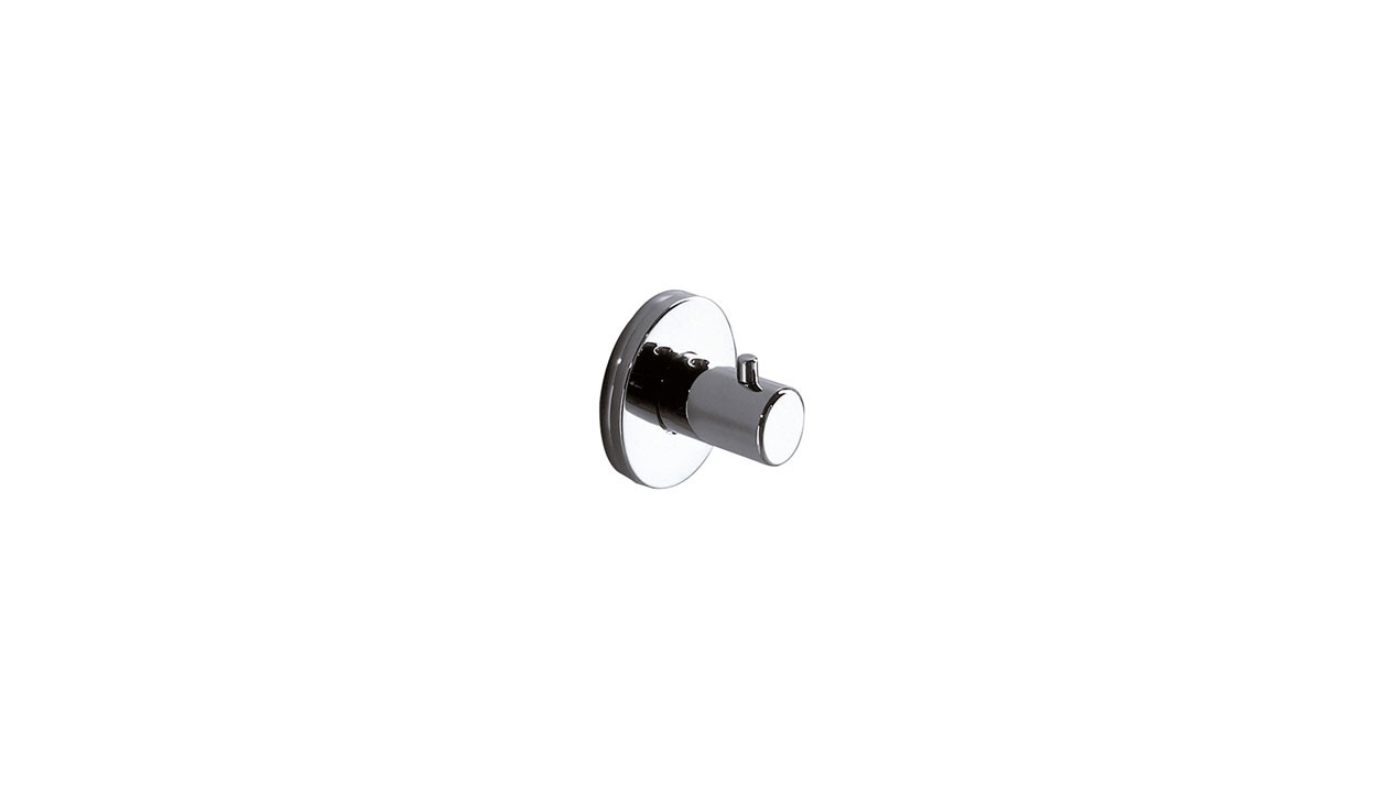 Inda Touch Robe Hook 5 dia x 5cm - Chrome [A46200CR]