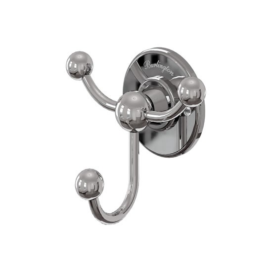 Burlington A47CHR Triple Robe Hook Chrome