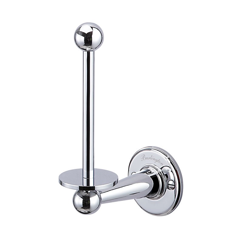 Burlington A6CHR Wall Mounted Spare Toilet Roll Holder Chrome