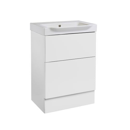 Roper Rhodes Academy 600 Freestanding Vanity Unit Gloss White [ACY6F.1] [BASIN NOT INCLUDED]