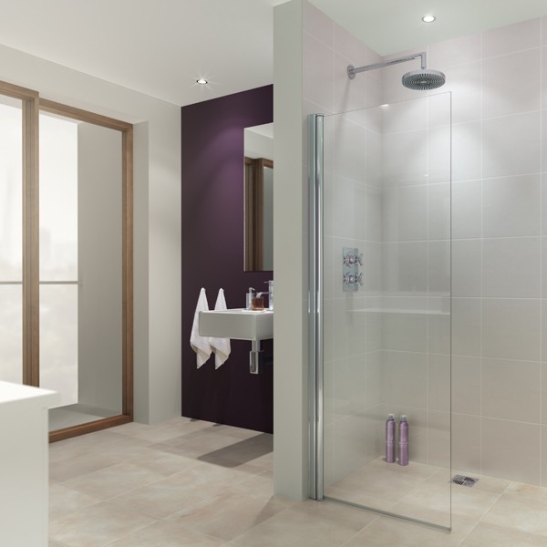 Lakes LK850-070S Walk-In Alassio 8mm Frameless Hinged Shower Panel 700x1900mm 