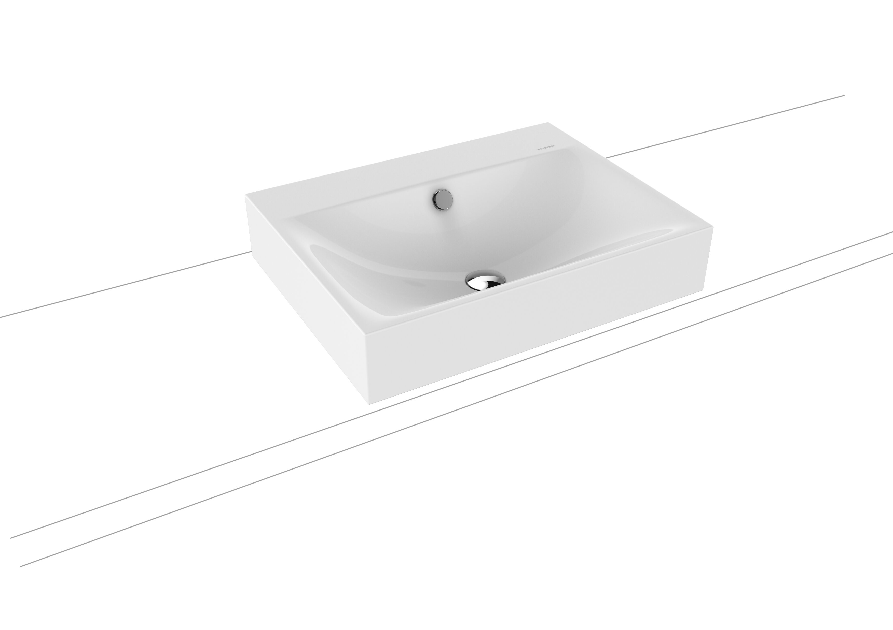 Kaldewei Ambiente Silenio Countertop Basin 60 x 46cm x 120mm One tap hole [904106013001]