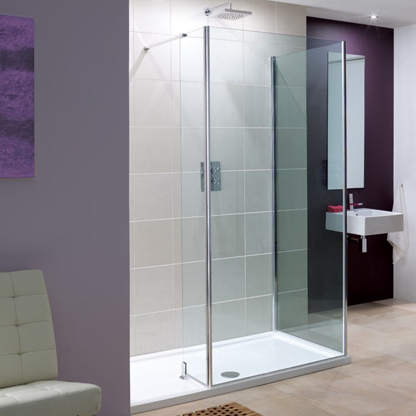 Lakes LK814-075S Walk-In Rhodes 8mm Frameless Shower Panel 750x2000mm (Bypass/End/Side Panels NOT Included)