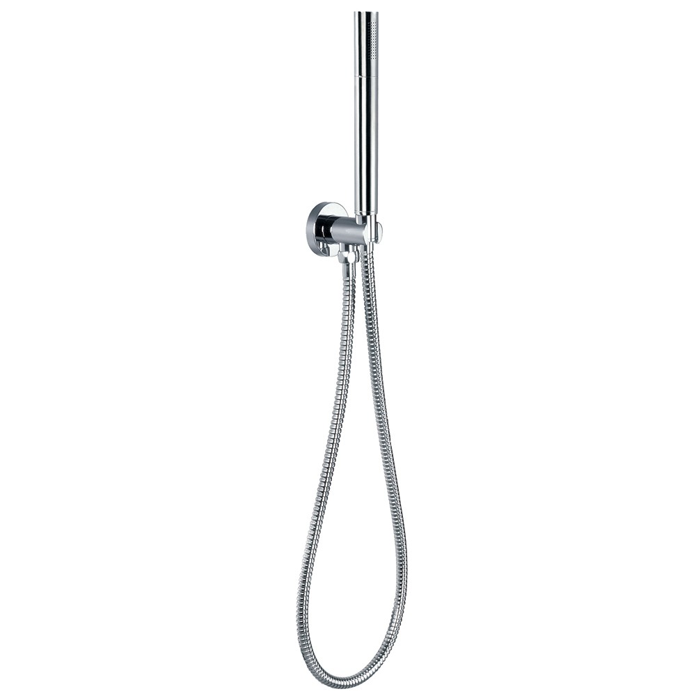 Flova ANHSS Shower Set with Shower Bracket Outlet Elbow/Handshower & Hose Chrome