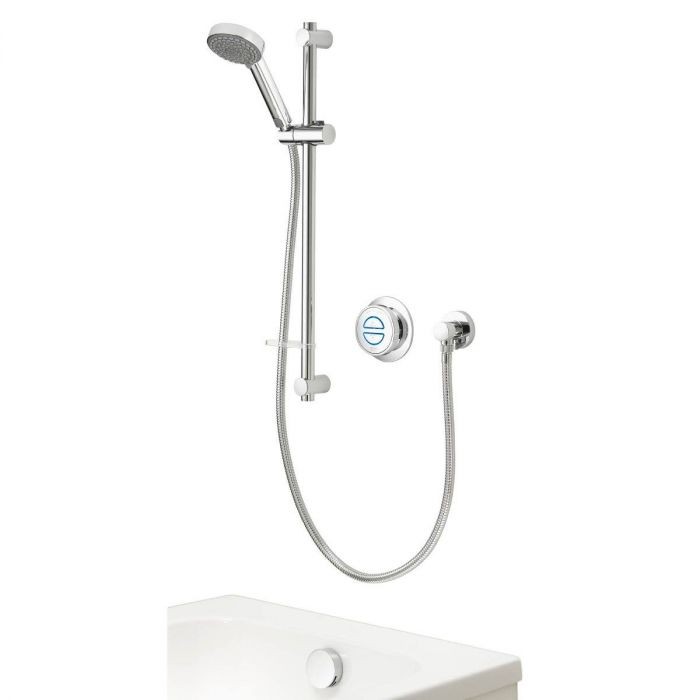 Aqualisa QZD.A1.BV.DVBTX.20 Quartz Classic Smart Digital Concealed Shower/Adjustable Head & Overflow Bath Filler (HP/Combi)