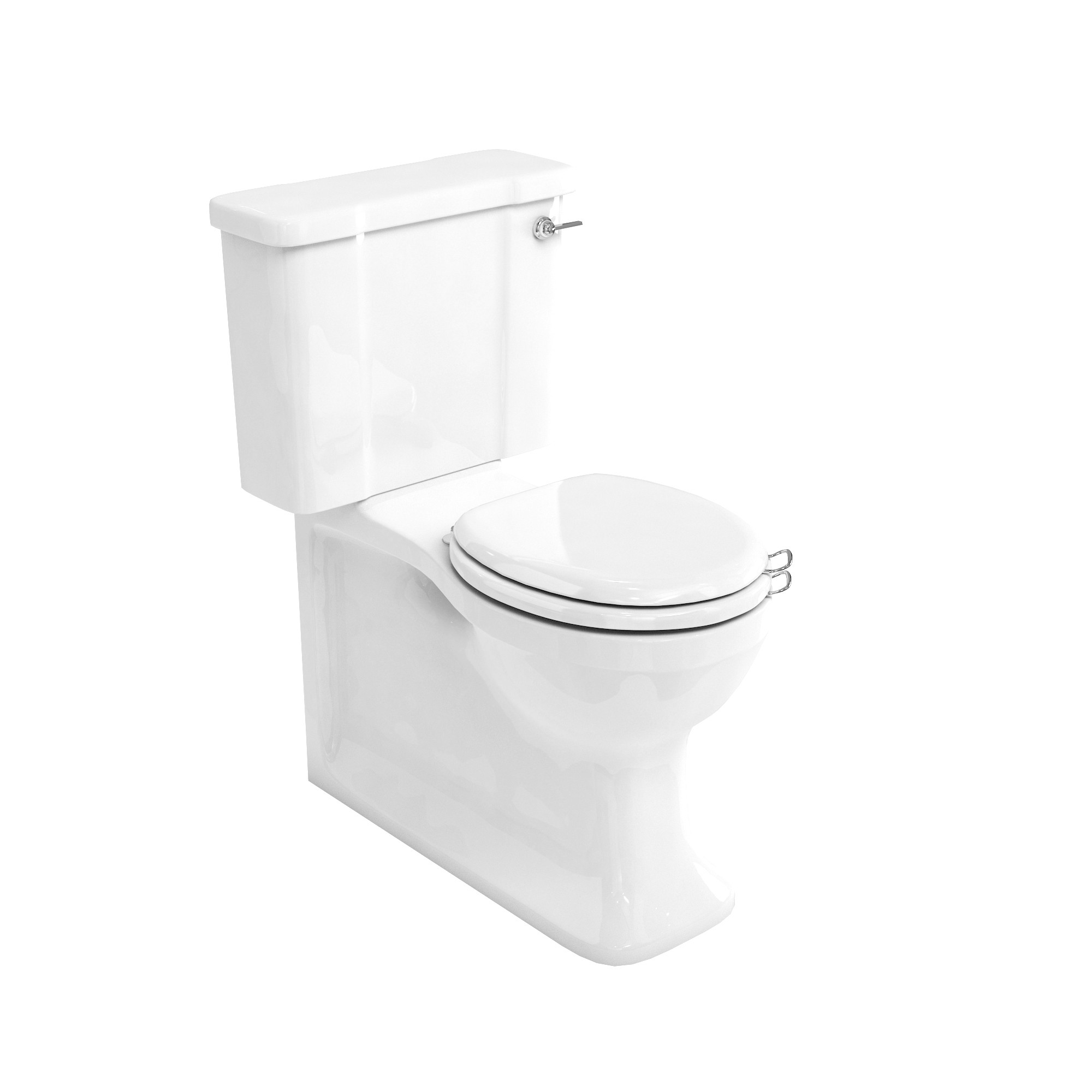 Burlington ARC5 Arcade Close Coupled Cistern & Lid with Fittings (WC Pan & Toilet Seat NOT Included)