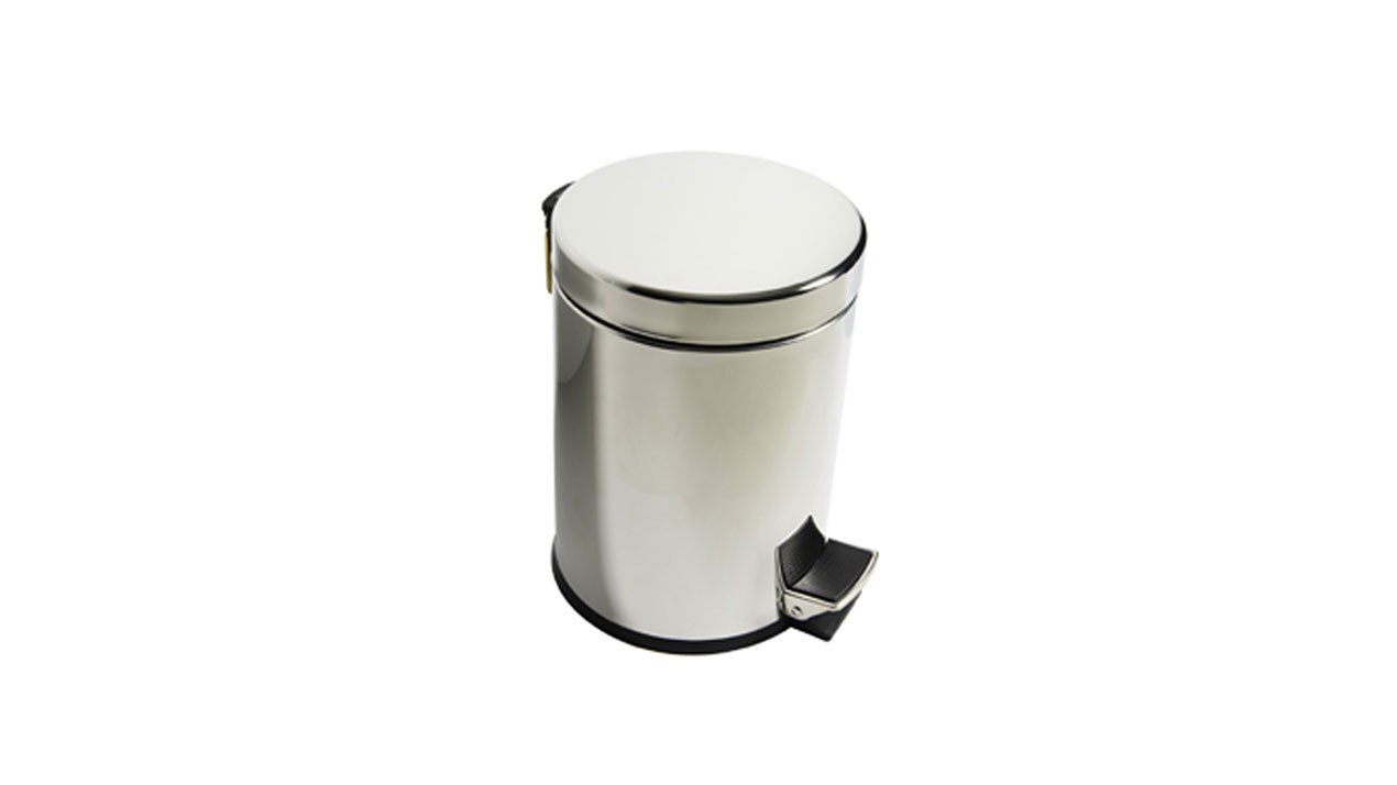 Inda Hotellerie Soft Close Waste Bin 17 x 25h x 23cm. 3 litres [AV4023AL]