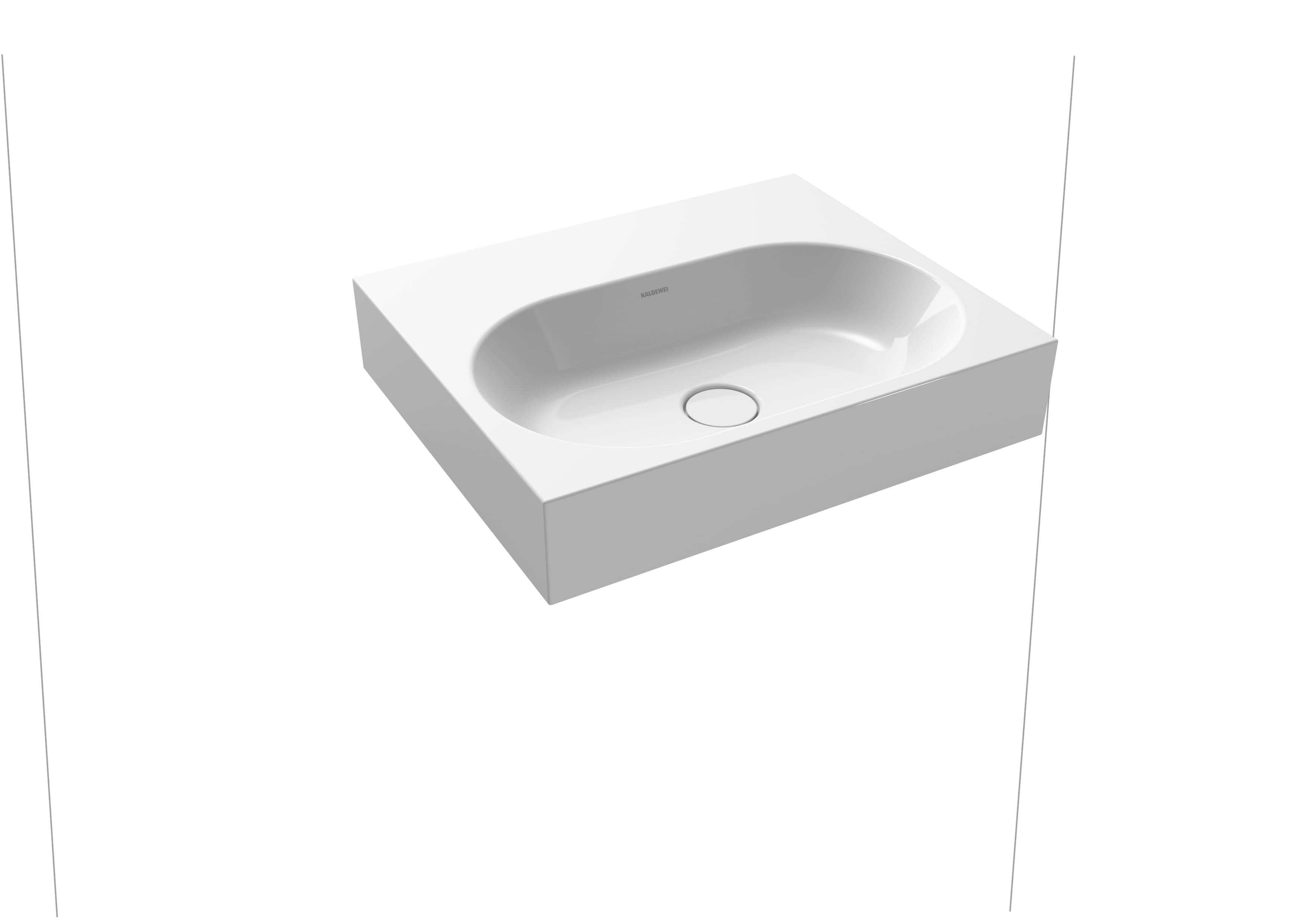 Kaldewei Avantgarde Centro Wall Mounted Basin 60 x 50cm. One tap hole [903406013001]