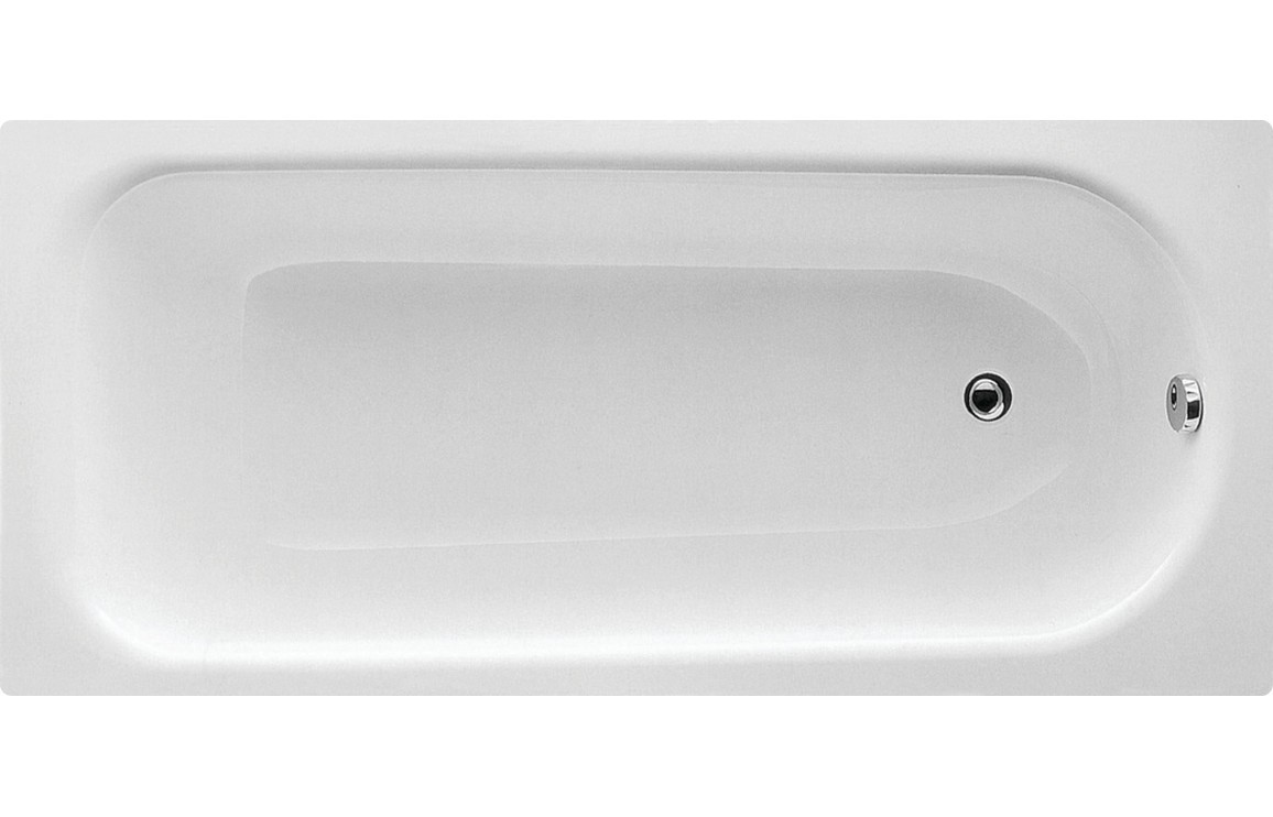 Eboli Steel Single End 1700x700x500mm 2TH Bath w/Legs [PLUM100596]