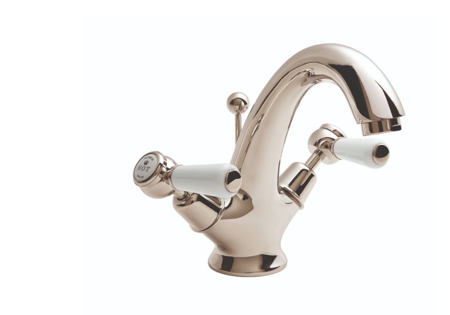 BC Designs Victrion Lever Basin Mixer Tap (1 Taphole) Nickel [CTB115N]