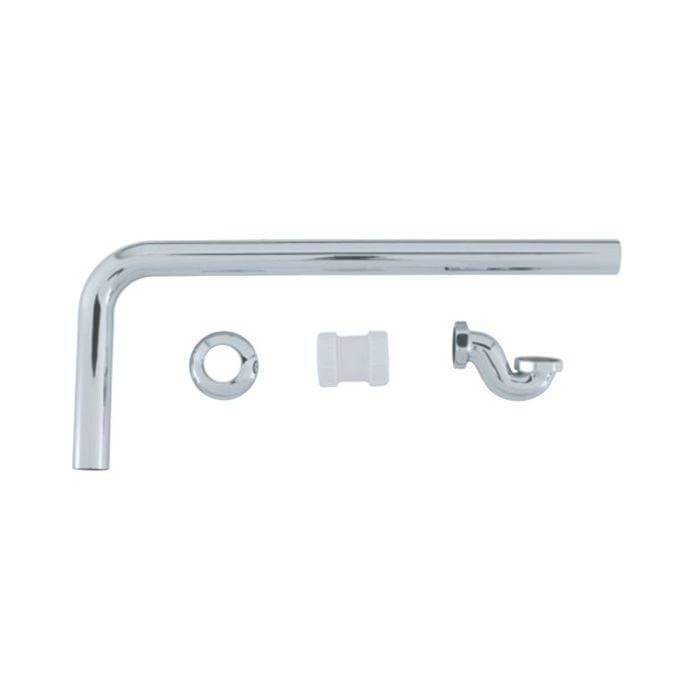 BC Designs WAS080 Exposed Low Bath Trap with Adaptor & Pipe Chrome