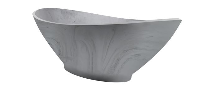 BC Designs Kurv Bath 1890 x 900mm (Waste NOT Included) Marble [BAB005ME]
