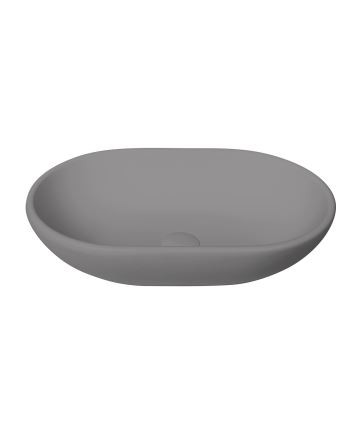 BC Designs Crea Countertop Basin 575 x 145mm (No Tapholes) Industrial Grey [BAB162IG]
