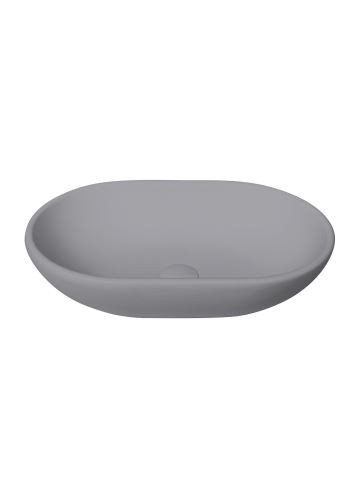 BC Designs Crea Countertop Basin 575 x 145mm (No Tapholes) Powder Grey [BAB162PG]