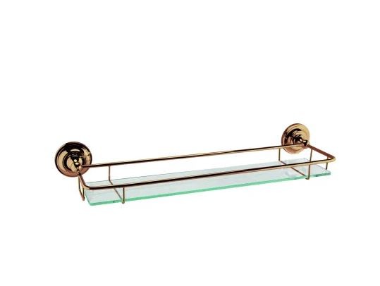 BC Designs Victrion Glass Gallery Shelf 536 x 146mm Copper [CMA020CO]