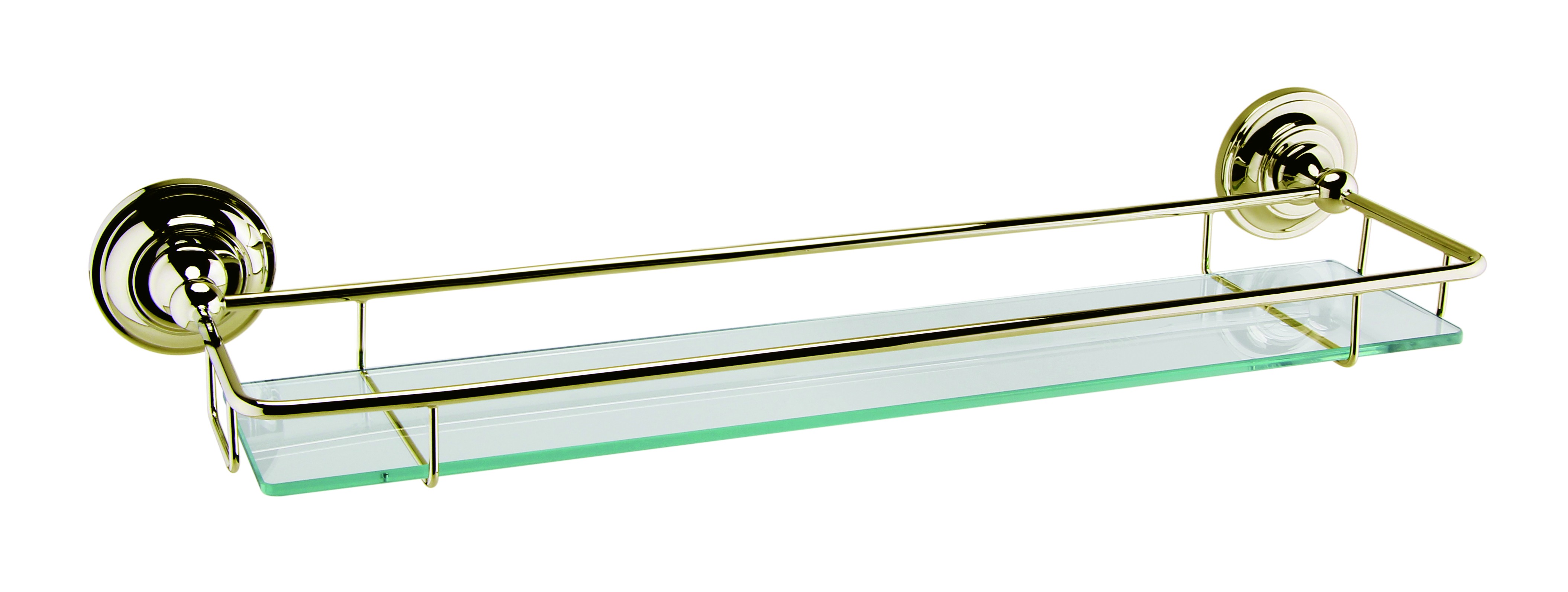 BC Designs Victrion Glass Gallery Shelf 536 x 146mm Gold [CMA020G]