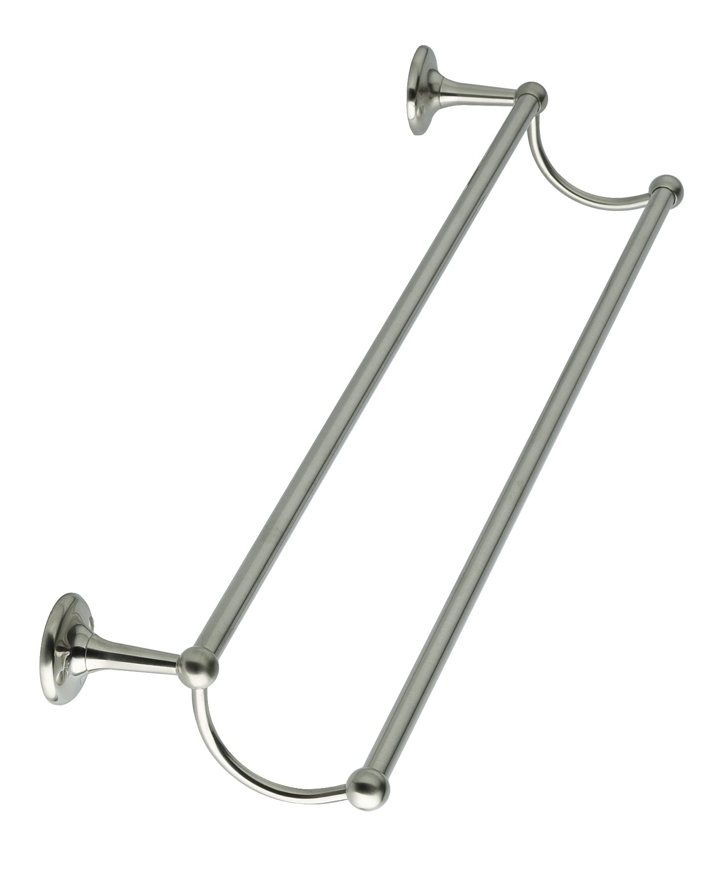 BC Designs Victrion Double Towel Rail 666 x 158mm Brushed Nickel [CMA025BN]