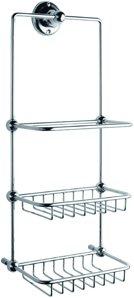 BC Designs Victrion 3 Tier Shower Tidy 427 x 175mm Chrome [CMA035]