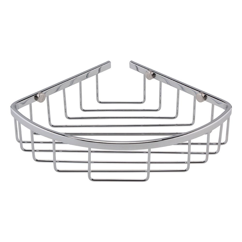 BC Designs Victrion Corner Shower Basket 202 x 202mm Chrome [CMA050]