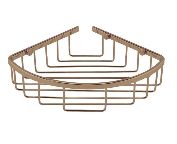 BC Designs Victrion Corner Shower Basket 202 x 202mm Brushed Copper [CMA050BCO]