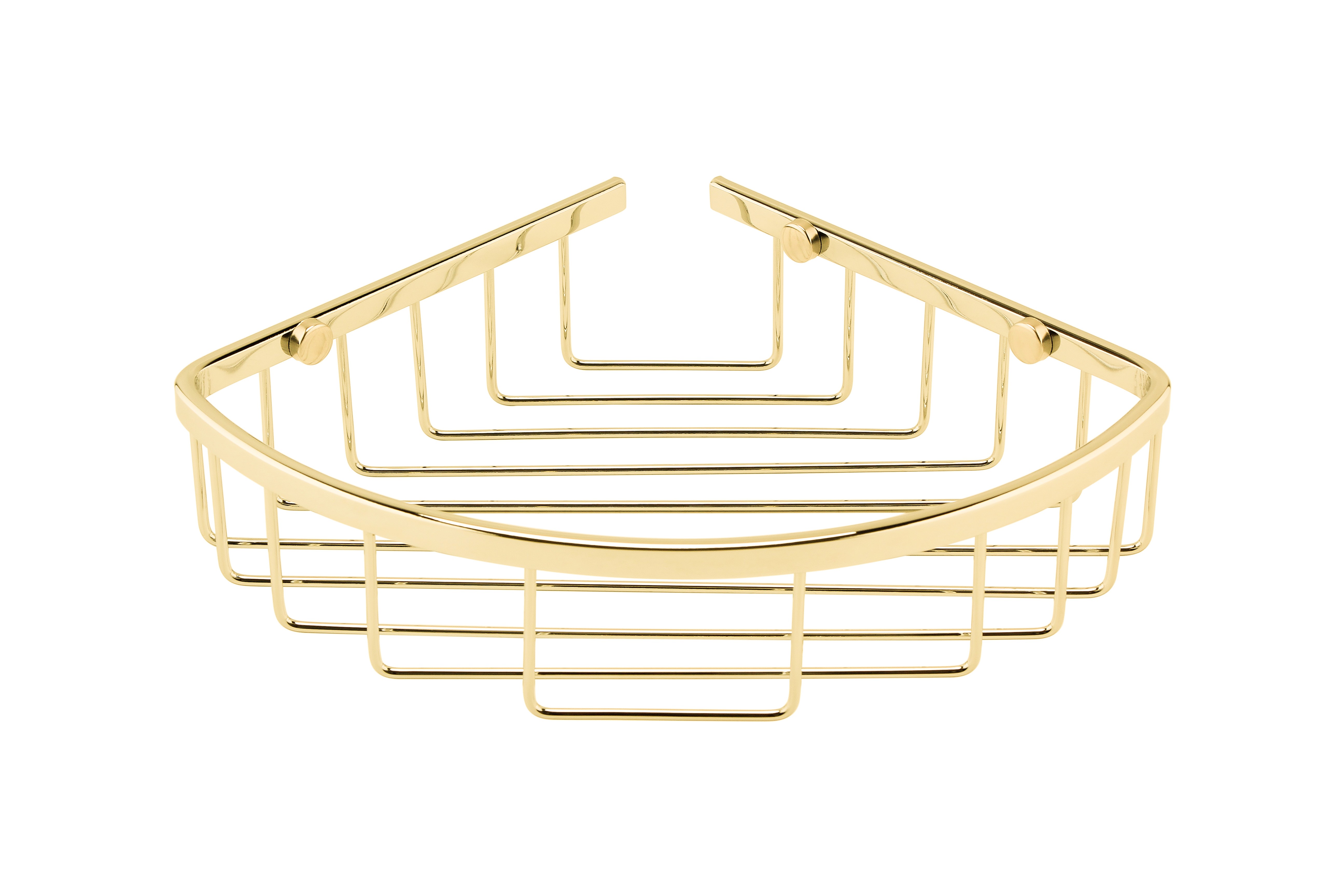 BC Designs Victrion Corner Shower Basket 202 x 202mm Gold [CMA050G]