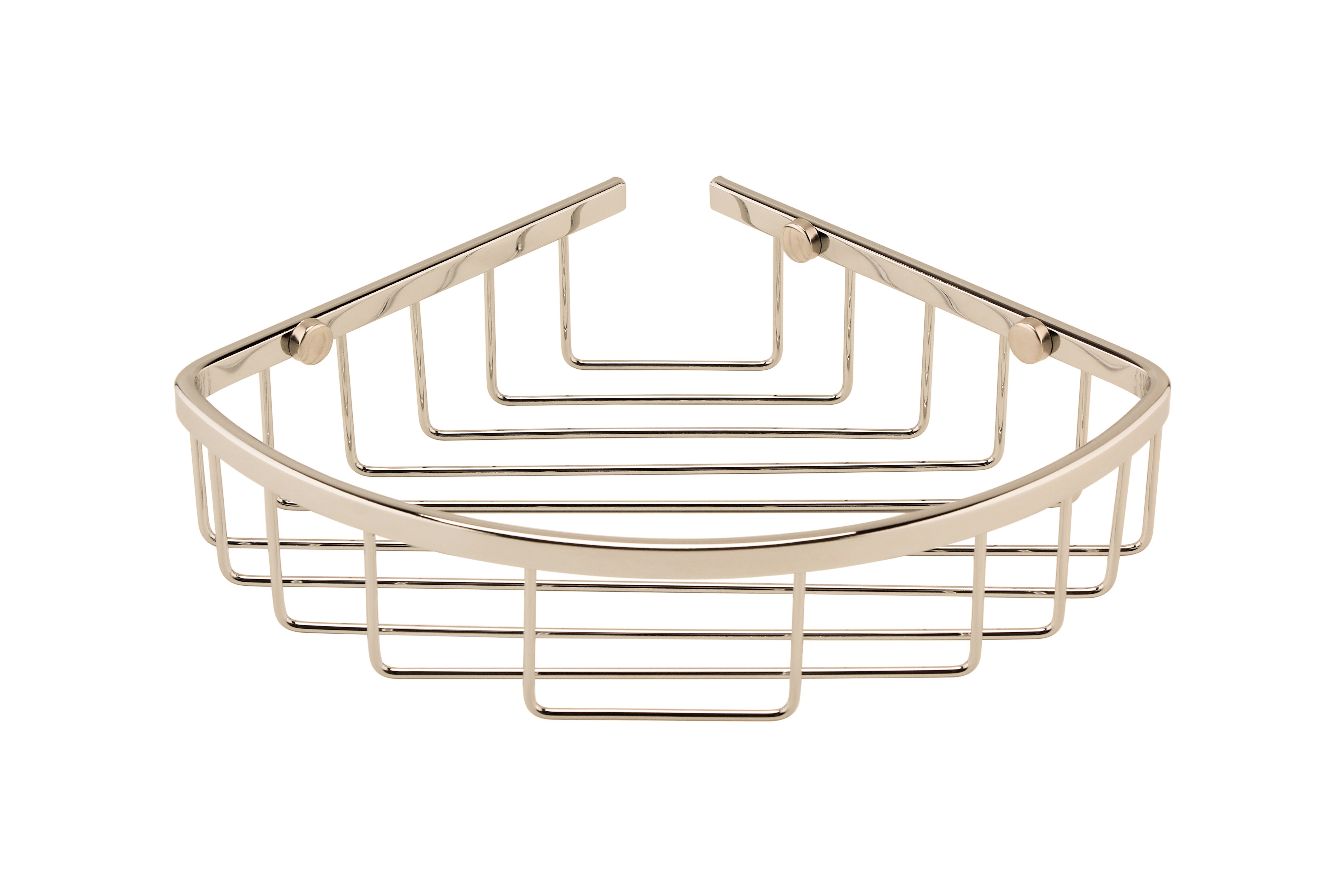 BC Designs Victrion Corner Shower Basket 202 x 202mm Nickel [CMA050N]