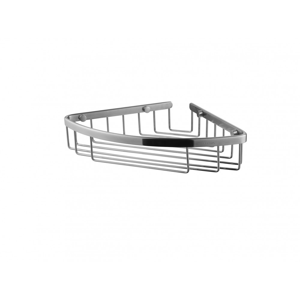 Flova Coco Corner Basket 205mm Brushed Nickel [BN-RA8936]