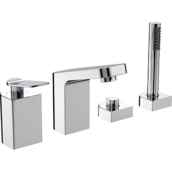 Bristan ALP4HBSMC Alp 4-Hole Bath Shower Mixer Chrome