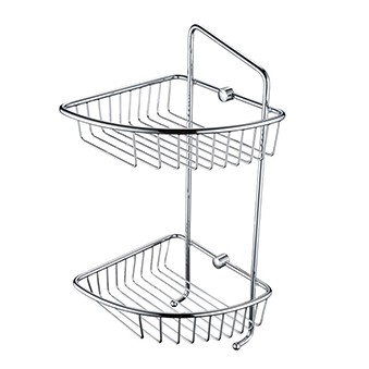 Bristan COMP BASK07 C Two Tier Wall Fixed Wire Basket