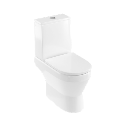 Britton CUR2002 Curve2 Close Coupled Cistern White (WC Pan & Toilet Seat NOT Included)