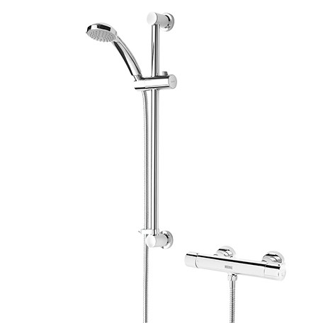 Bristan FZSHXMMCTFFC Frenzy Thermostatic Bar Shower with Multi Function Handset Chrome