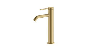 Britton HOX002BB Hoxton Tall Monobloc Basin Mixer Brushed Brass