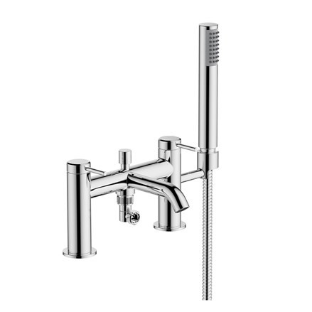 Britton HOX008CP Hoxton Bath Shower Mixer with Hose and Handset Chrome