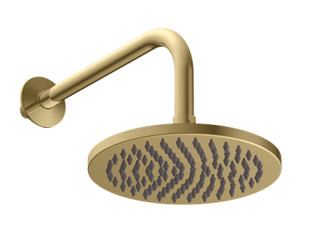 Britton HOX012BB Hoxton Shower Head and Arm Brushed Brass