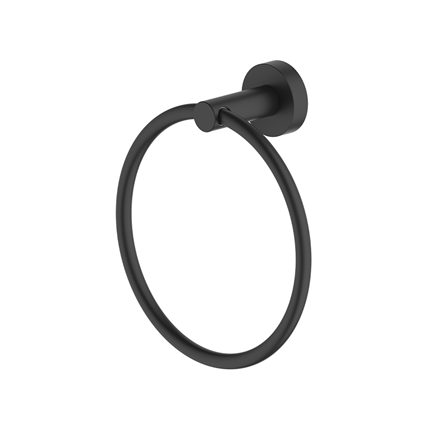 Britton HOX017MB Hoxton Towel Ring 163 x 190h x 66mm Matt Black