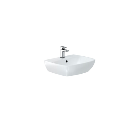 Britton MY50BSN1THW MyHome 500mm Wash Basin 1 Taphole White (Basin ONLY)