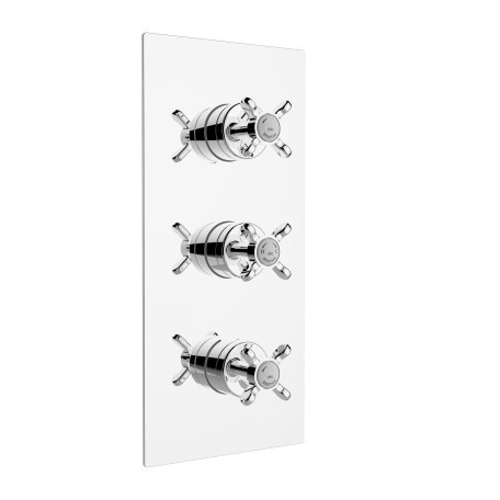 Bristan N2SHC3STPC 1901 Recessed Concealed Shower Valve with Twin Stopcocks Chrome