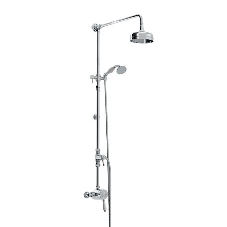 Bristan N2SQSHXDIVC 1901 Exposed Single Control Shower with Rigid Riser Chrome