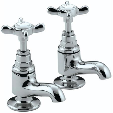 Bristan NVANCCD 1901 Vanity Basin Pillar Taps with Ceramic Disc Valves Chrome