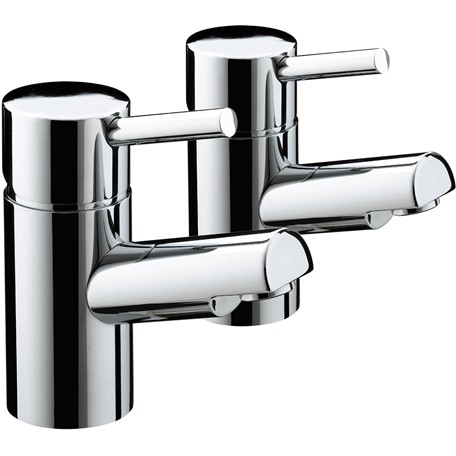 Bristan PM3/4C Prism Bath Pillar Taps Chrome