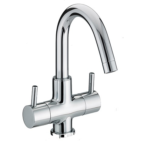 Bristan PMBAS2C Prism Dual Handle Basin Mixer Chrome