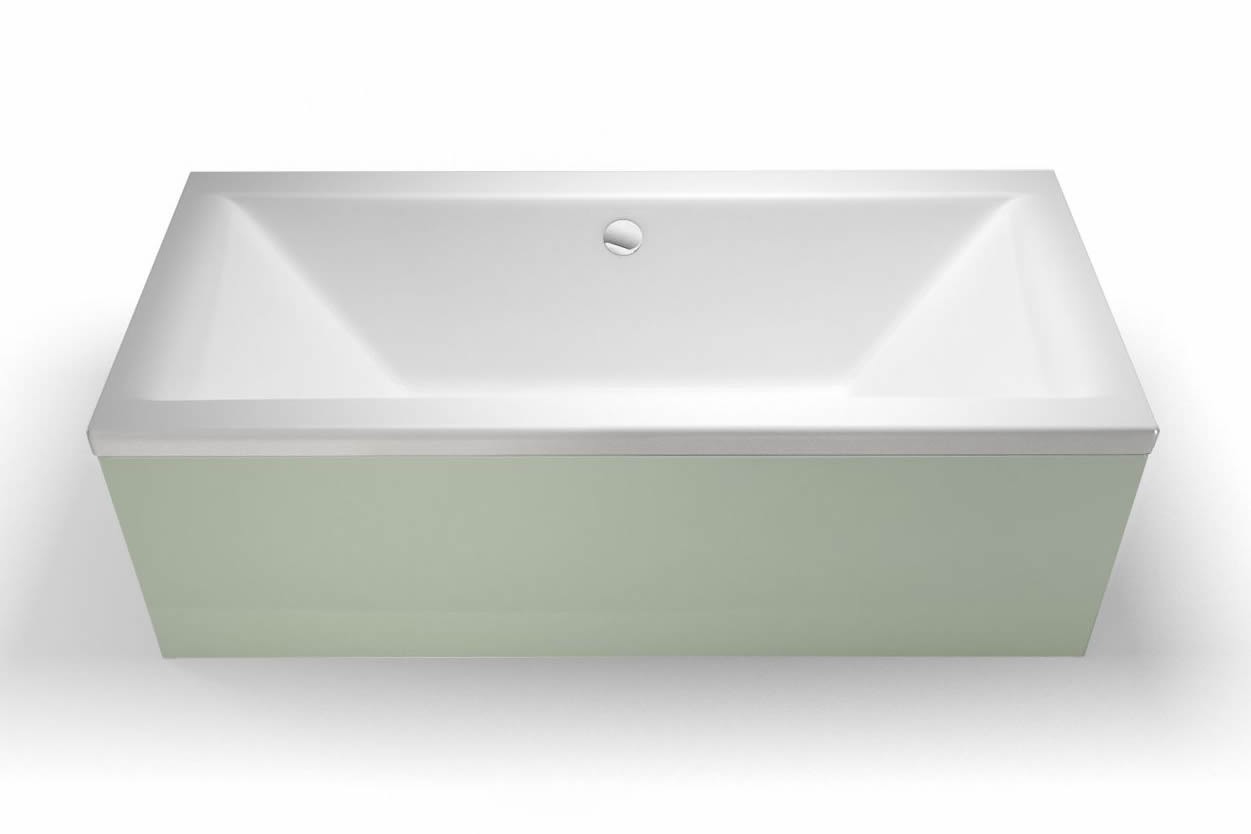 Britton R2 Cleargreen Enviro Double Ended Square Bath 1700 x 750mm White (Bath Panels NOT Included)