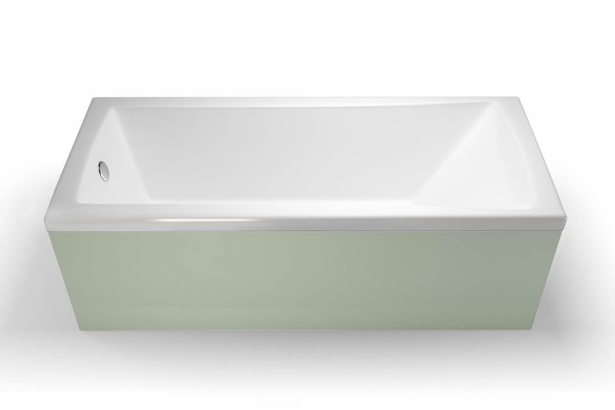 Britton R7 Cleargreen Sustain Single Ended Square Bath 1800 x 800mm White (Bath Panels NOT Included)