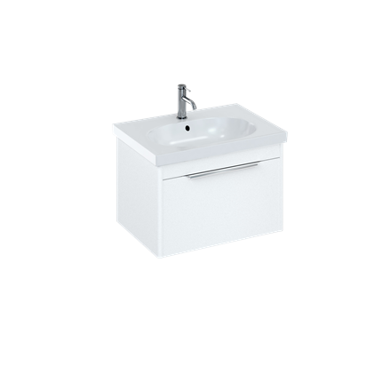 Britton SHR013 Shoreditch Note Origin Round Basin 650mm 1 Taphole White (Basin Unit NOT Included)