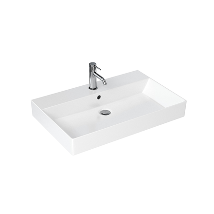 Britton SHR017 Shoreditch Frame Basin 700mm 1 Taphole White (Brassware NOT included)