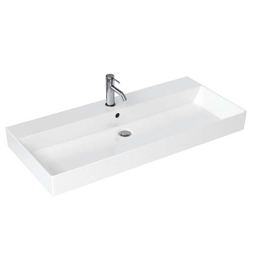 Britton SHR019NTH Shoreditch Frame Basin 980mm No Tapholes White