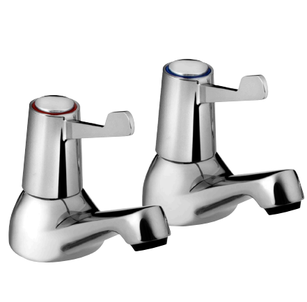 Bristan VAL2 1/2 CCD Basin Taps with 3(in) Lever Handles Chrome