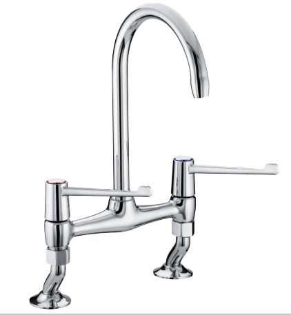 Bristan VAL2BRDSMC6CD Bridge Sink Mixer with 6(in) Lever Handles Chrome