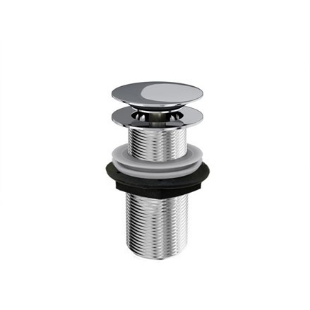 Britton W22 Unslotted Sprung Plug Basin Waste Chrome