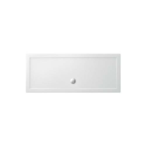 Britton Zamori Rectangular Shower Tray with Central Waste Position 1700x700mm White (Waste NOT Included) [Z1183]